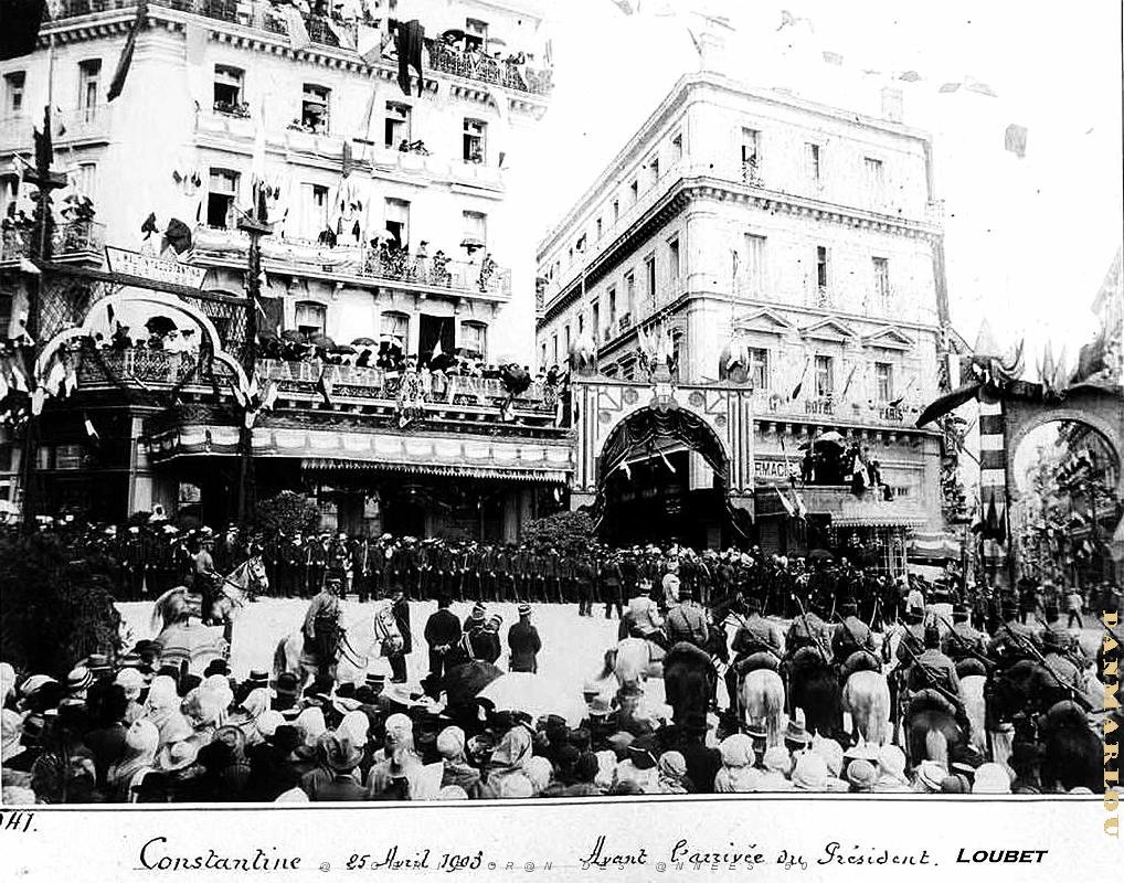 2805- Constantine - Place de la Breche - Visite President Loubet - 1903.jpg